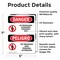 Signmission No Trespassing Authorized Only Bilingual Danger Sign, Vinyl Decal, 5in W x 7in L, 2PK OS-2PACK-DS-D-57-VS-1495 - alternate 3